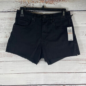 Blank NYC Women's The Barrow Vintage High Rise Size 28  Raw-Edge Denim Short